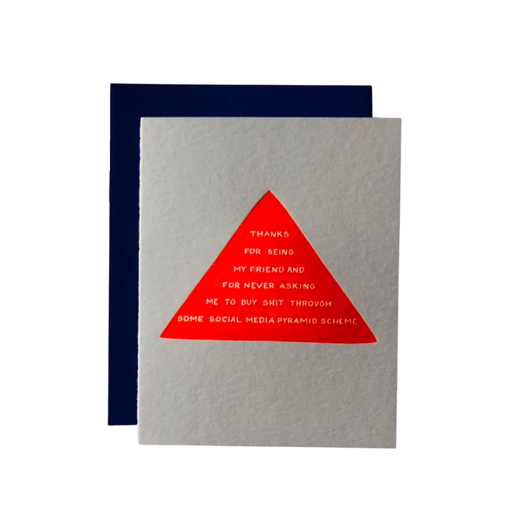 Pyramid Scheme Card