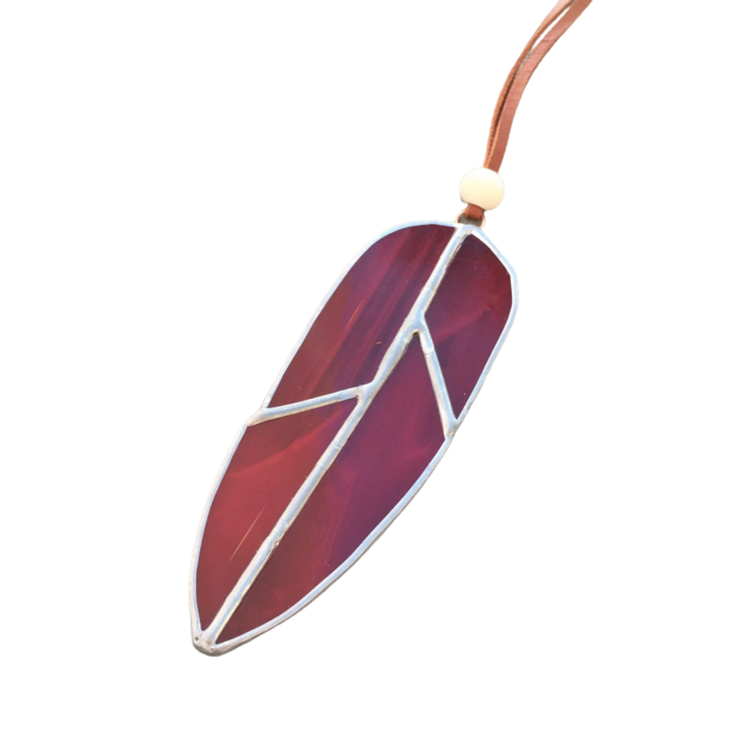 Small Stained Glass Feather