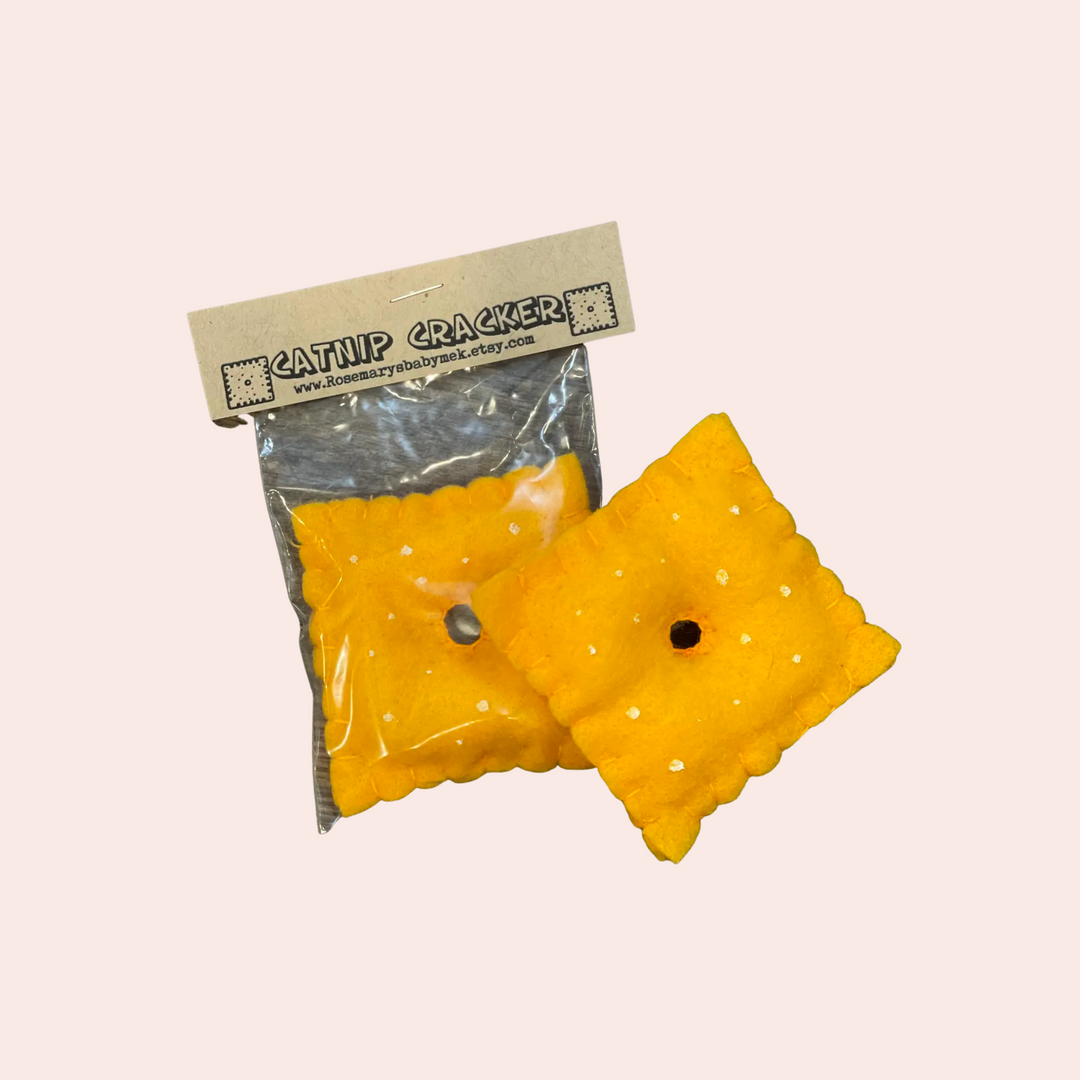 Cheese Cracker Catnip Toy