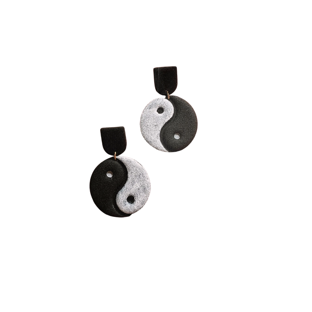Yin Yang Dangle Earrings