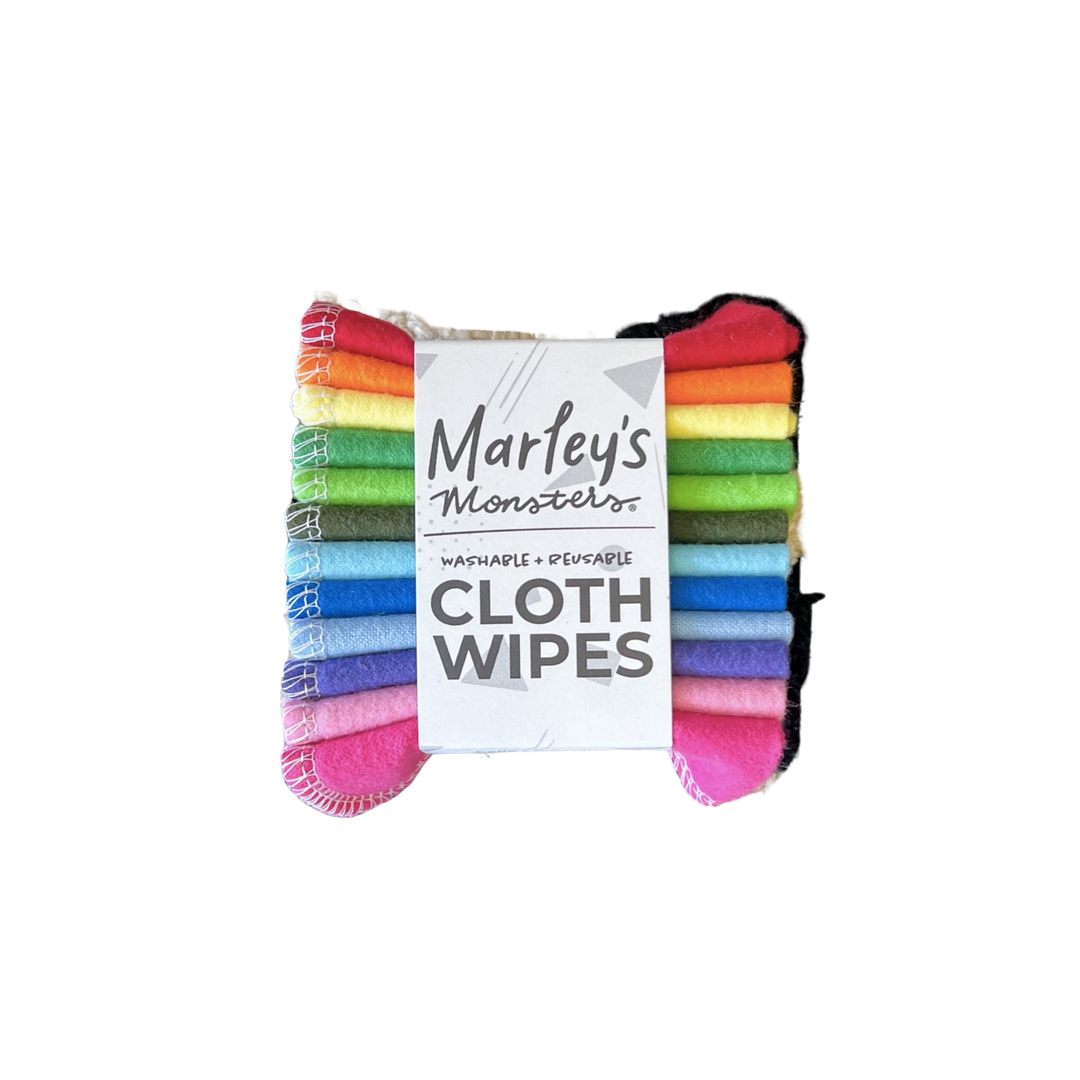Reusable Cloth Wipes - Rainbow