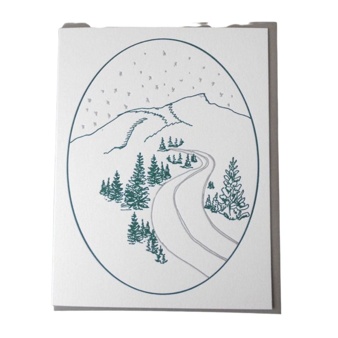 Winter in Vermont Letterpress Card Box Set