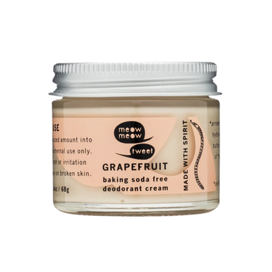 Grapefruit Baking Soda Free Deodorant Cream