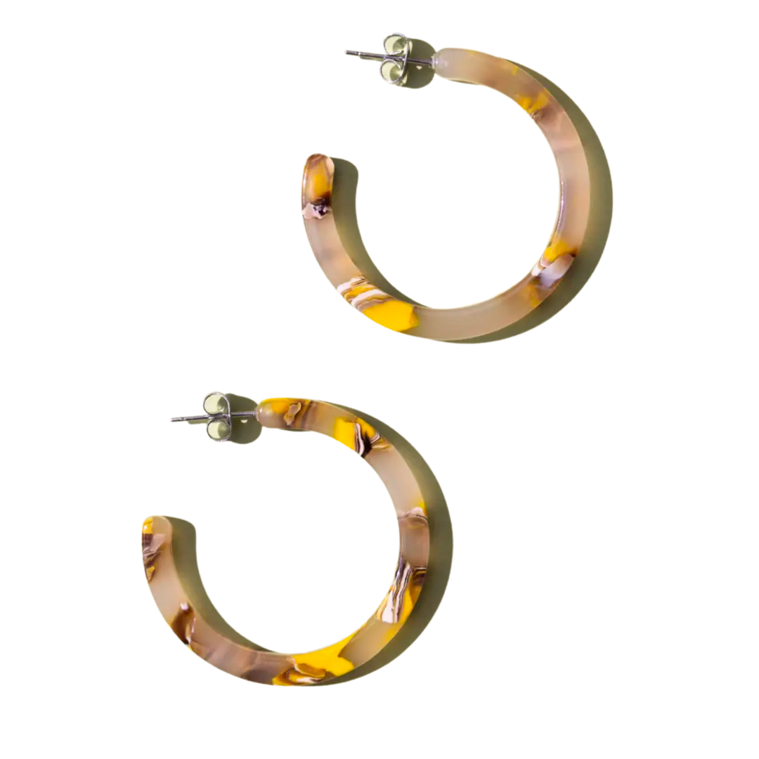 Nora Hoop Earrings in Sun