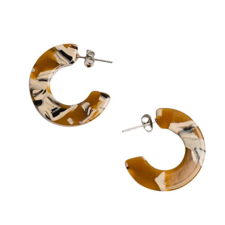 Ray Hoop Earrings