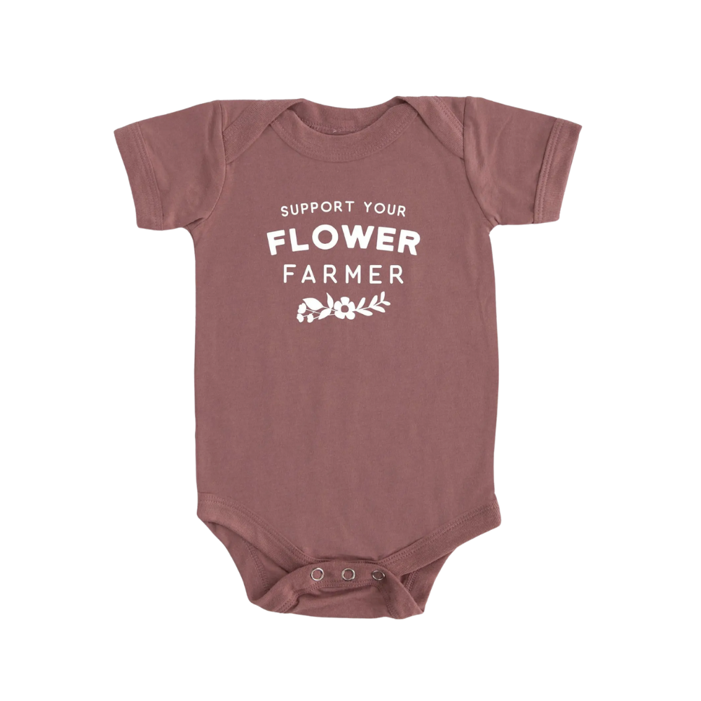 Flower Farmer Baby Onesie