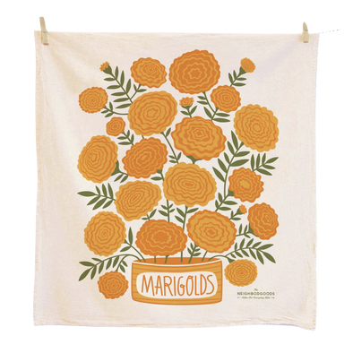 Marigolds Dish Towel