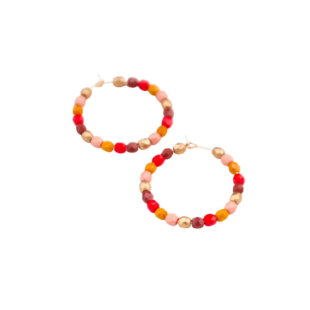 Red and Gold Hoops