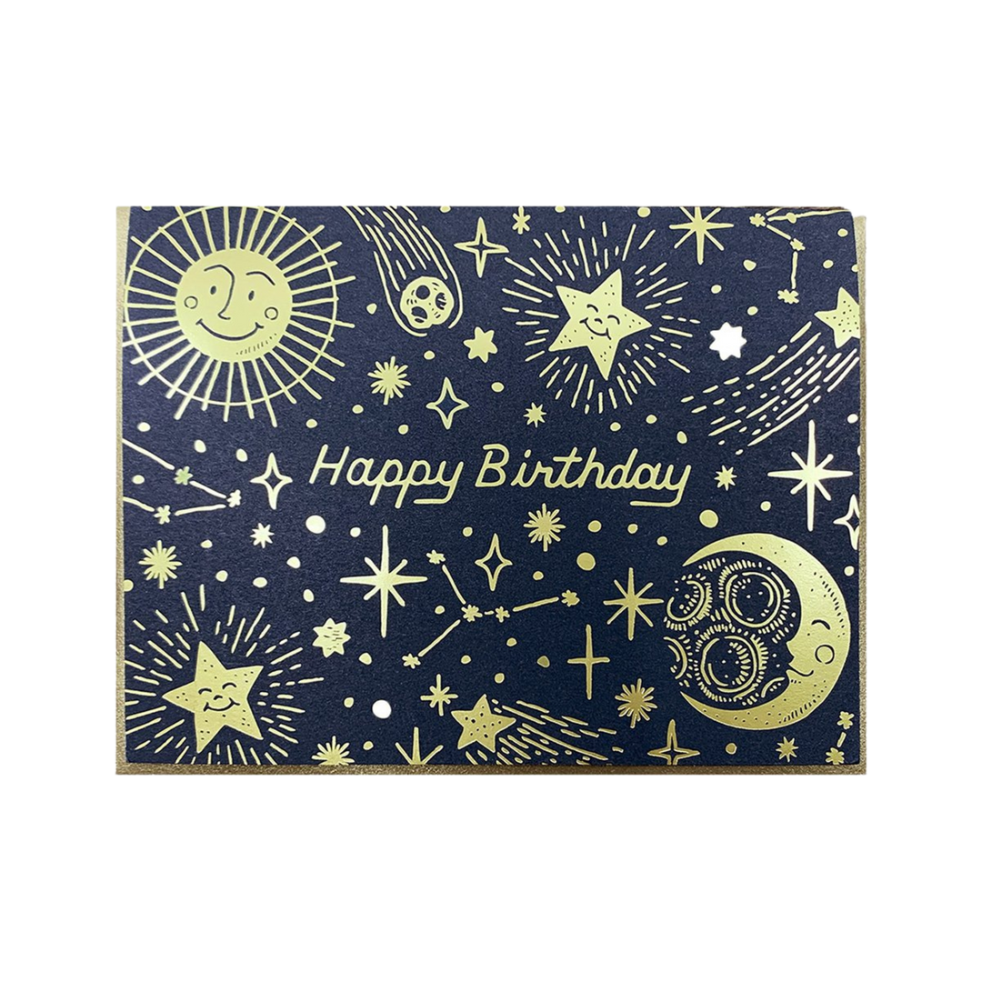 Celestial Birthday Card