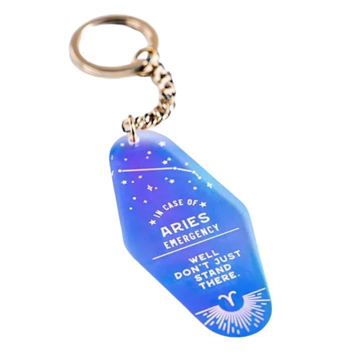 Zodiac Holographic Keychain