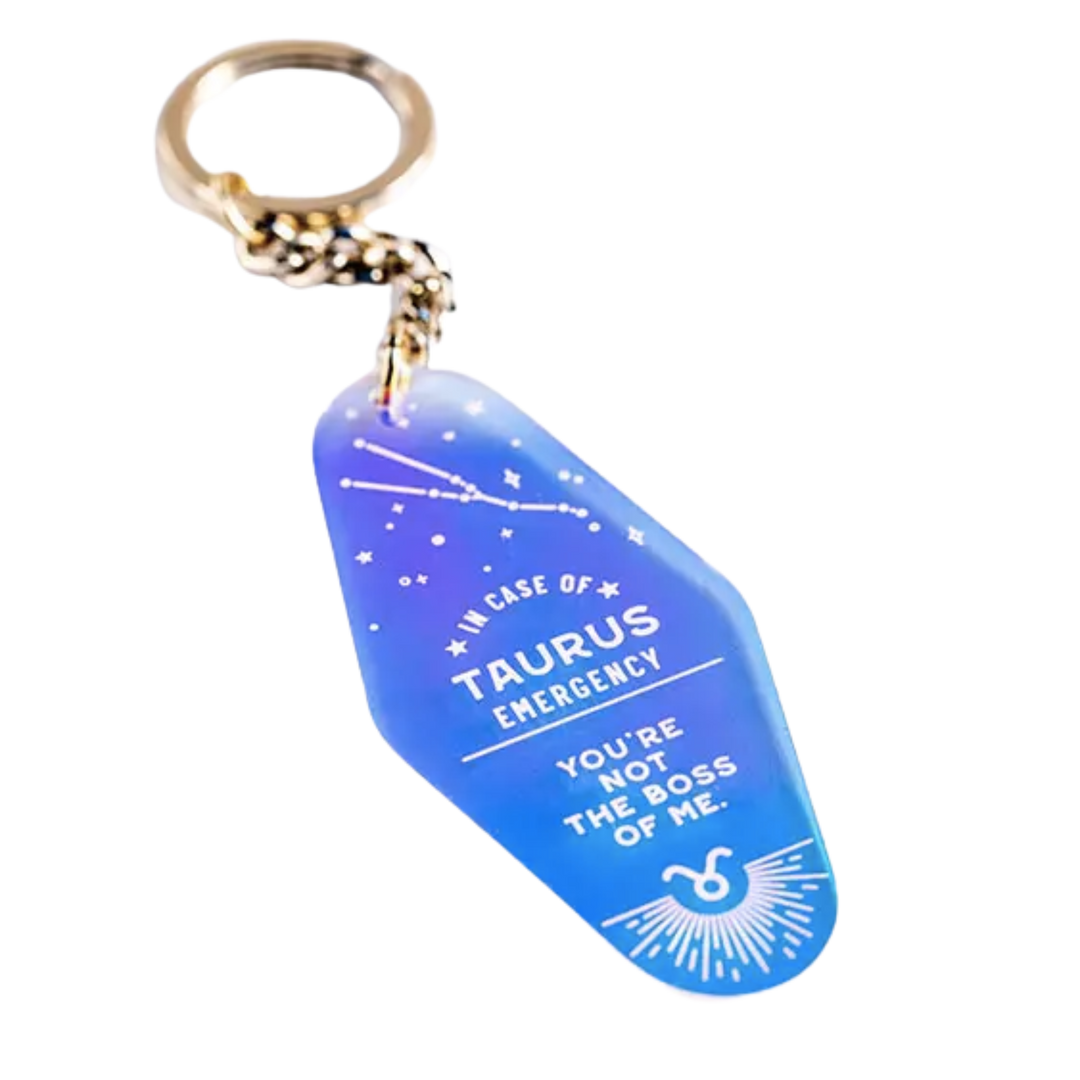 Zodiac Holographic Keychain