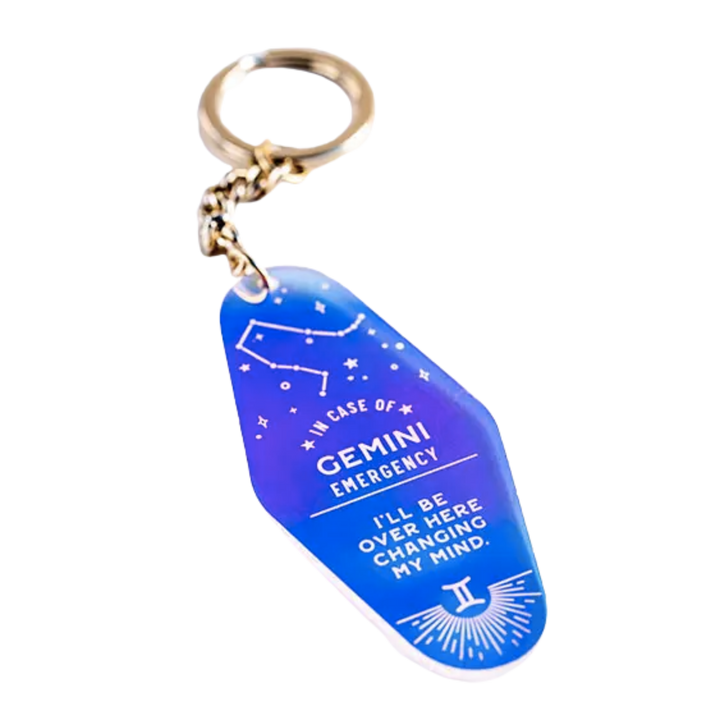 Zodiac Holographic Keychain