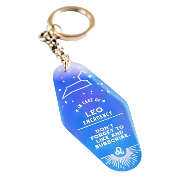 Zodiac Holographic Keychain