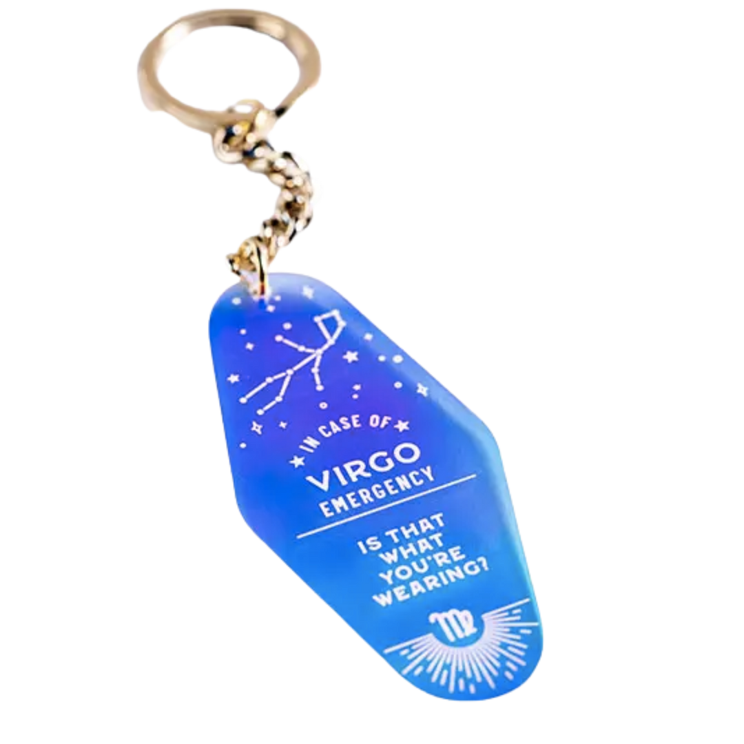 Zodiac Holographic Keychain