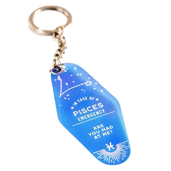 Zodiac Holographic Keychain