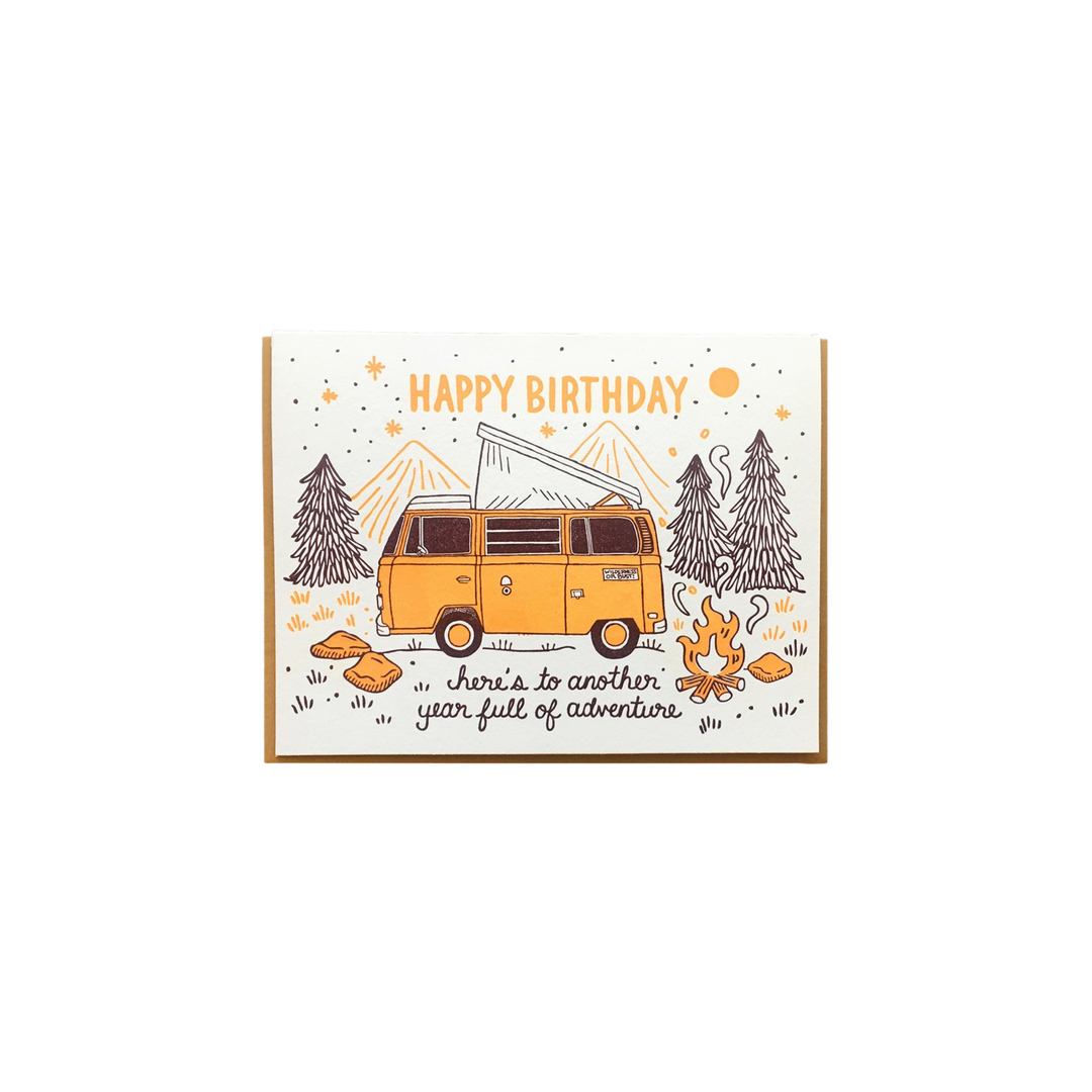 happy birthday camper Birthday Camper Greeting Card – Golden Hour Gift Co