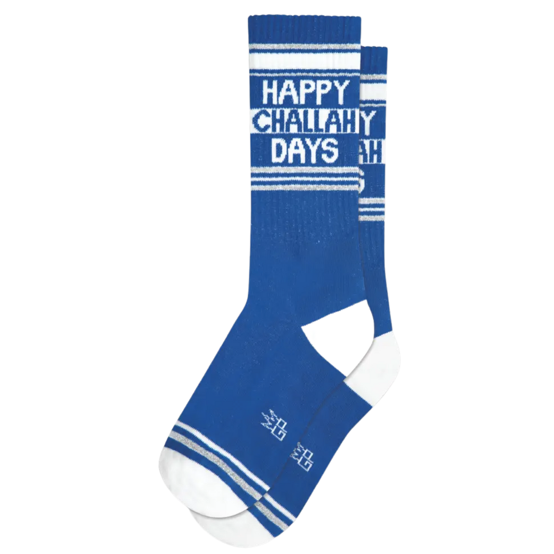 Happy Challahdays Gym Crew Socks