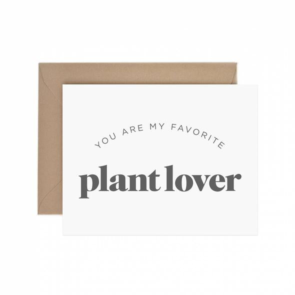 My Favorite Plant Lover Card