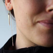 Tine Earrings - Brass