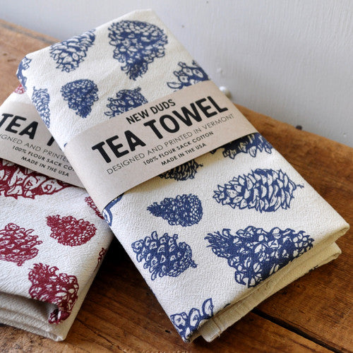 Pinecone Tea Towel