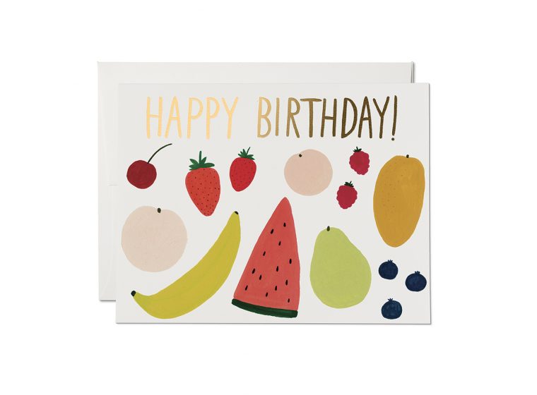 Fruit Happy Birthday- Greeting Card