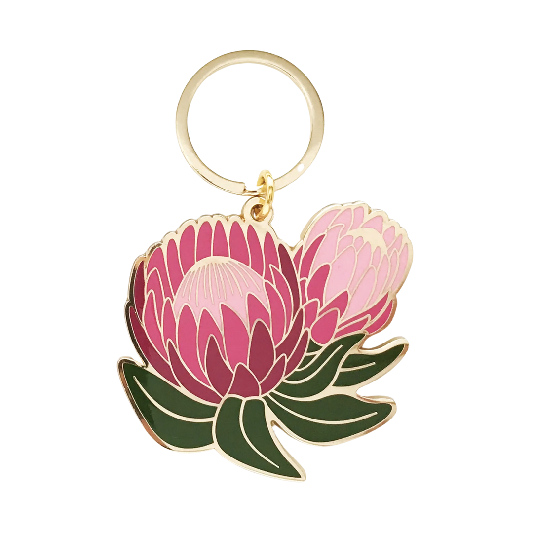 Ofelia Protea Floral Keychain