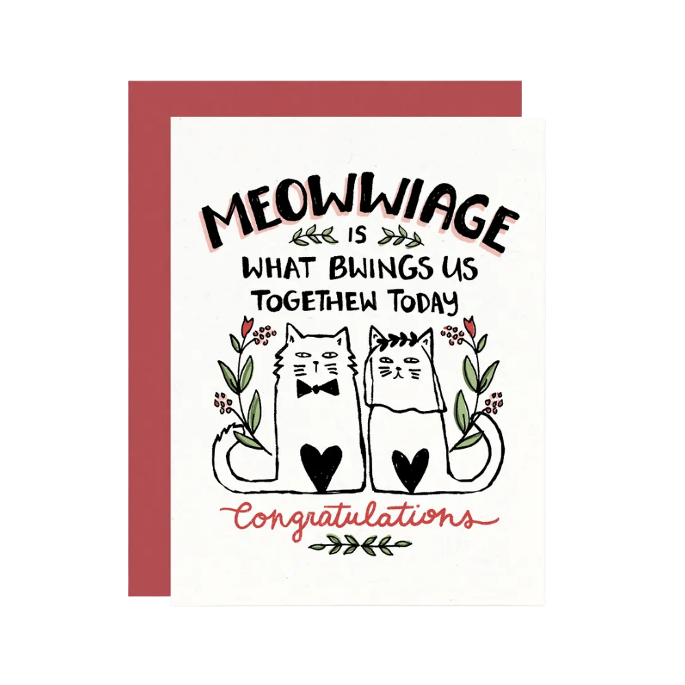 Meowwiage Card