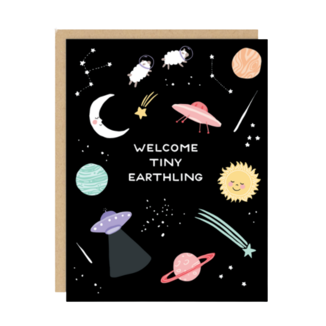Welcome Tiny Earthling Card