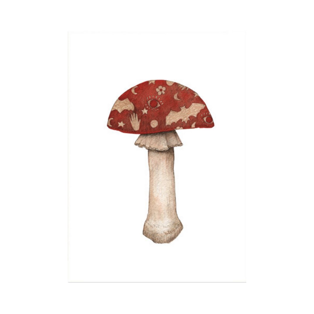 Spooky Mushroom - Greeting Card