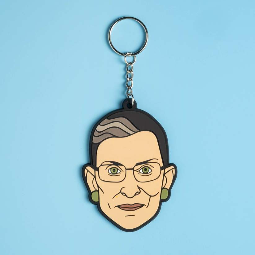 Ruth Bader Ginsburg PVC Keychain