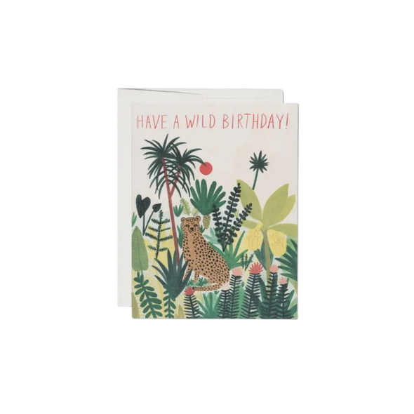 Cheetah Birthday Card