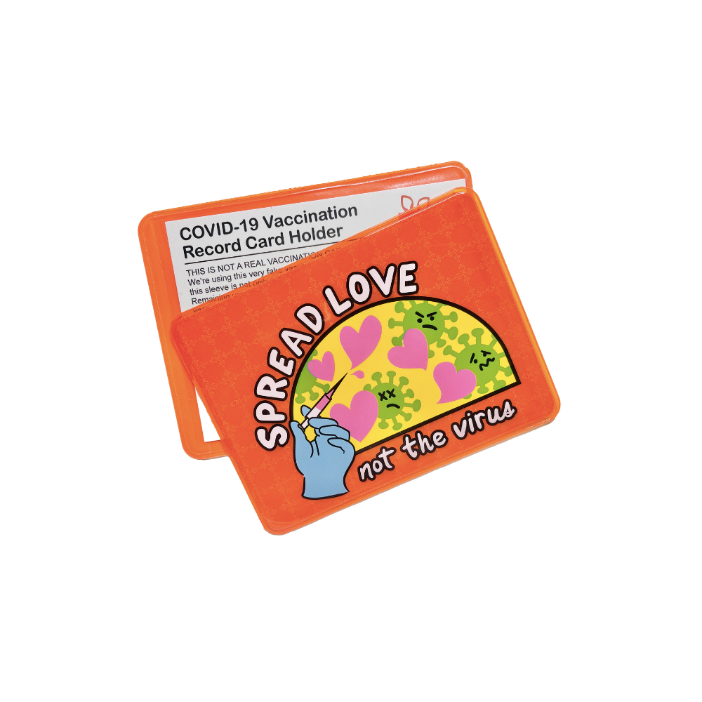 Spread Love Not the Virus Vaccine Card Holder Golden Hour Gift Co Spread Love Not the Virus Vaccine Card Holder Golden Hour Gift Co
