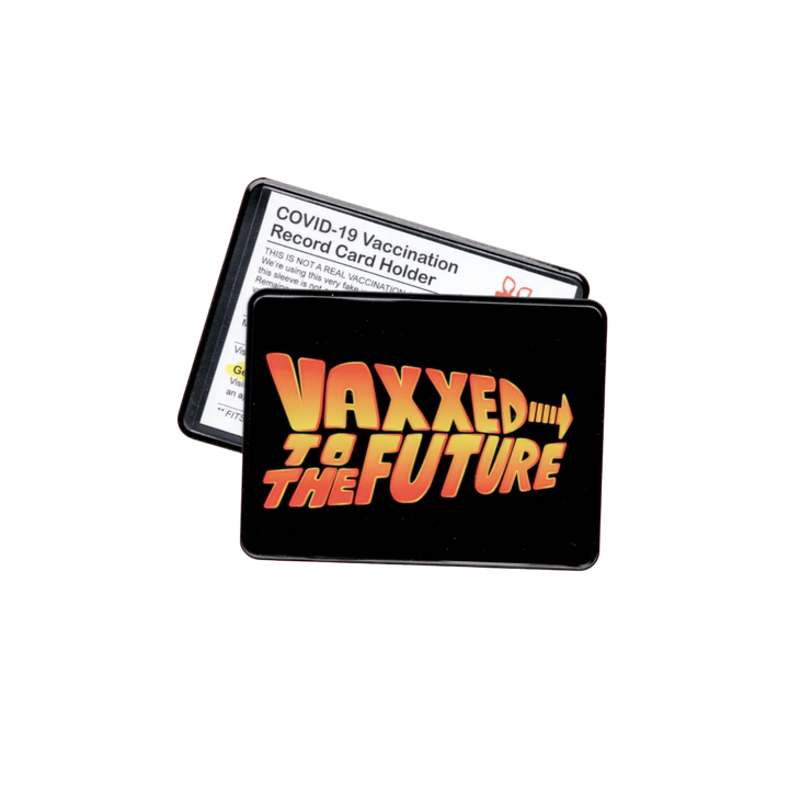 Vaxxed to the Future Vaccination Card Holder