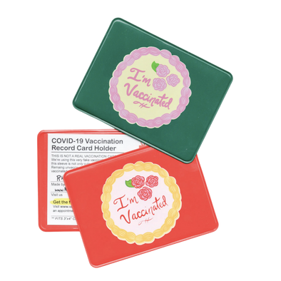 Vaccinated Cake Card Case/Holder
