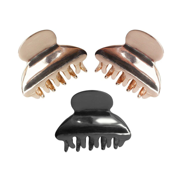 Round mini claw clips - Set of 3