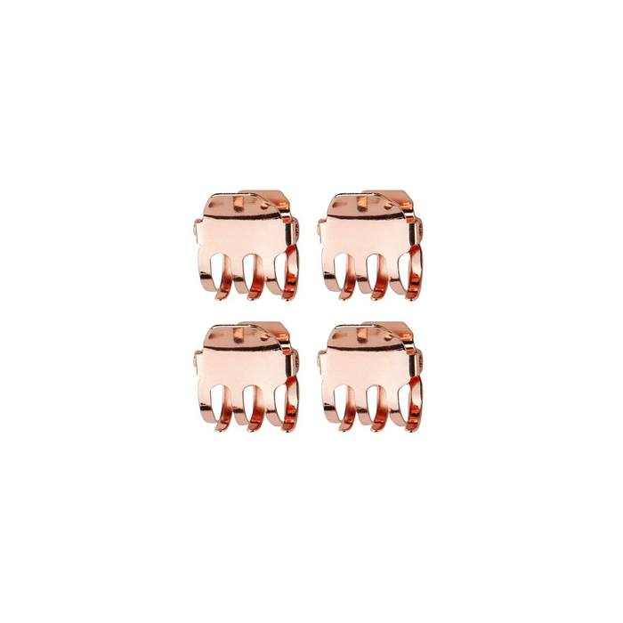 Square Rose Gold Mini Claw Clips - Set of 4