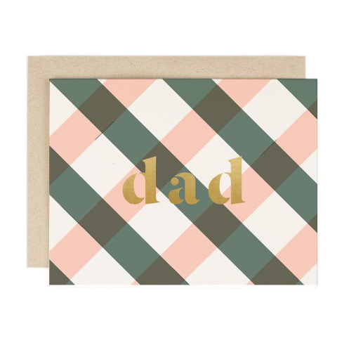 Plaid Dad Card