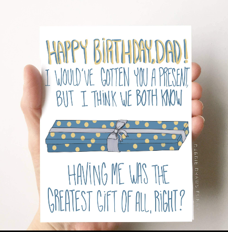 Happy Birthday Dad Funny Birthday Card