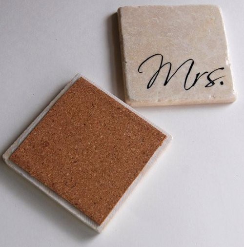 Mrs. & Mrs. Coasters // Set of 2