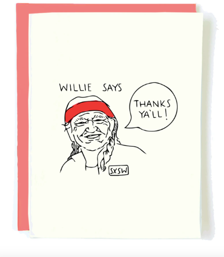 Willie Thanks card