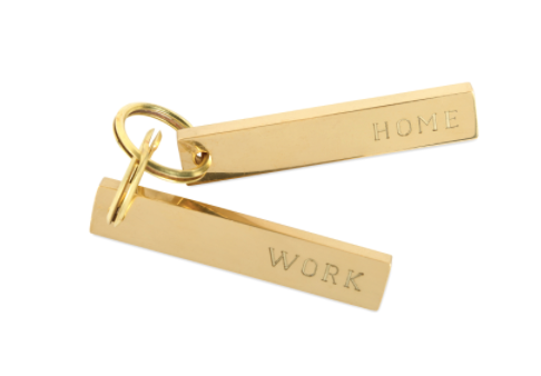 Brass Town & Country Key Chain