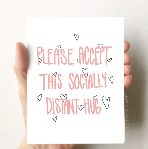 Socially Distant Hug Card