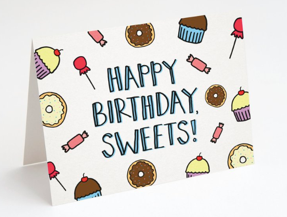 Happy Birthday Sweets Greeting Card
