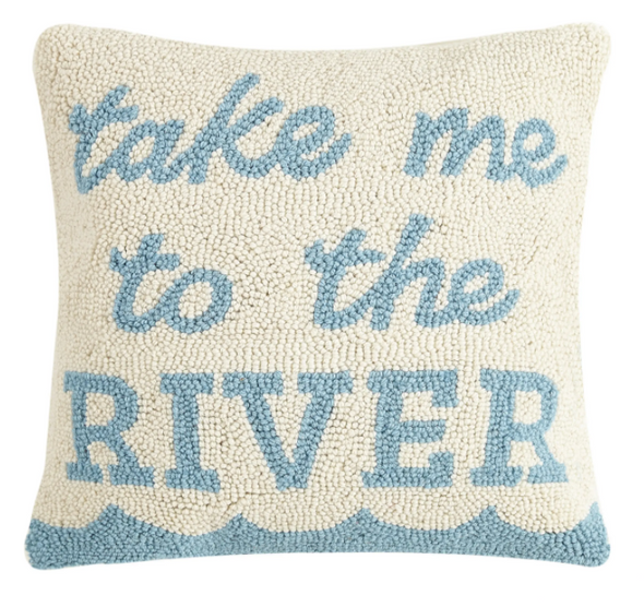 Take Me To The River Hook Pillow