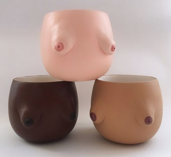 Painted Titty Pot!