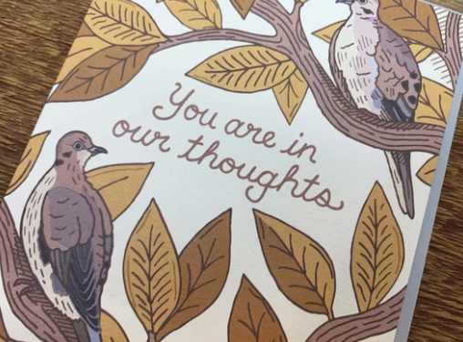 You are in our Thoughts Greeting Card