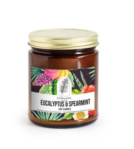 Eucalyptus & Spearmint Soy Candle - 4 oz
