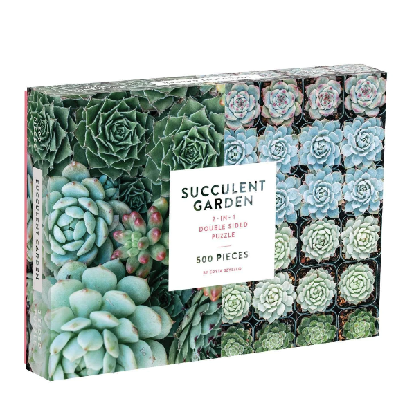 Succulent Garden 2-sided 500 Piece Puzzle