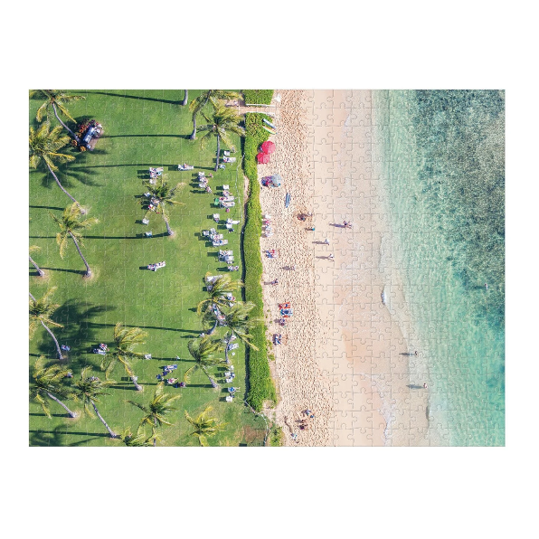 Gray Malin Hawaii Beach 2-Sided 500 Piece Puzzle