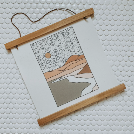 Magnetic Teak Wood Frame/Poster Hanger
